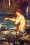 Mermaid Combing Her Hair