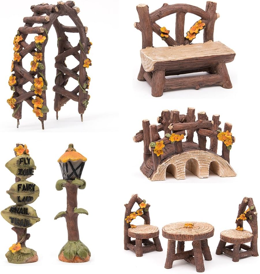 Furniture accessories for a fairy garden