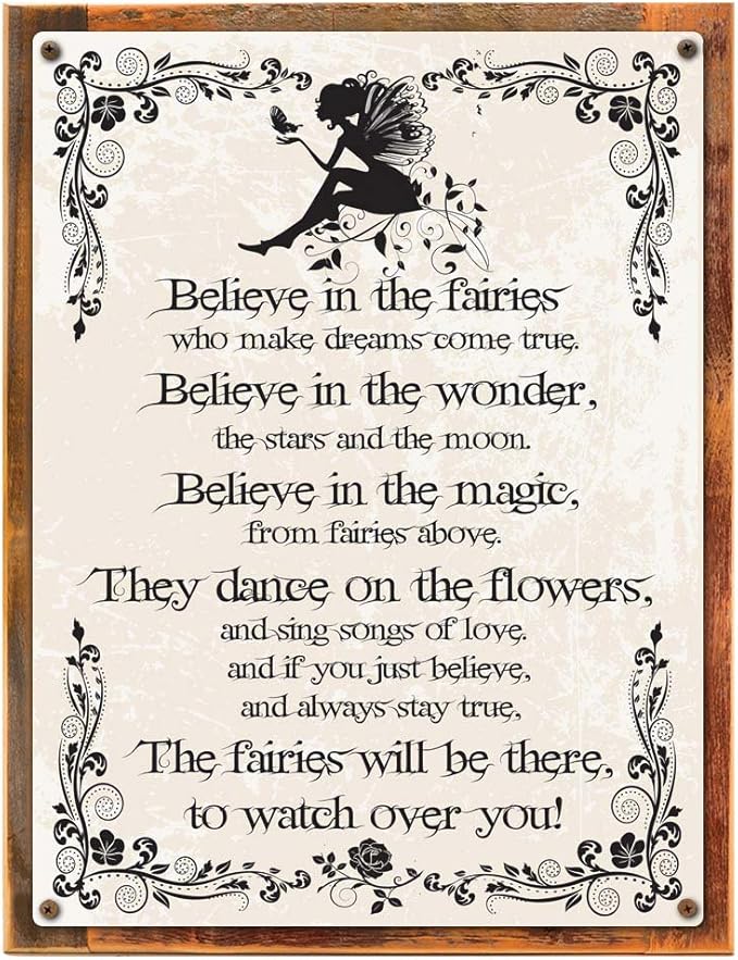 Believe in Fairies Sign