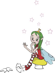 Tooth Fairy Legend in striped socks