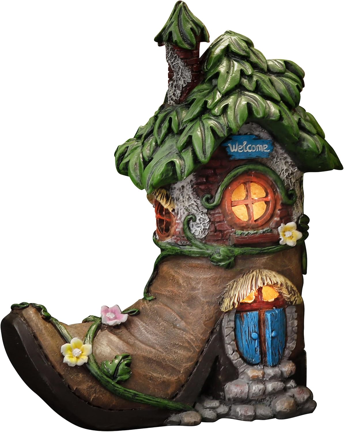Fairy garden house shaped like a boot