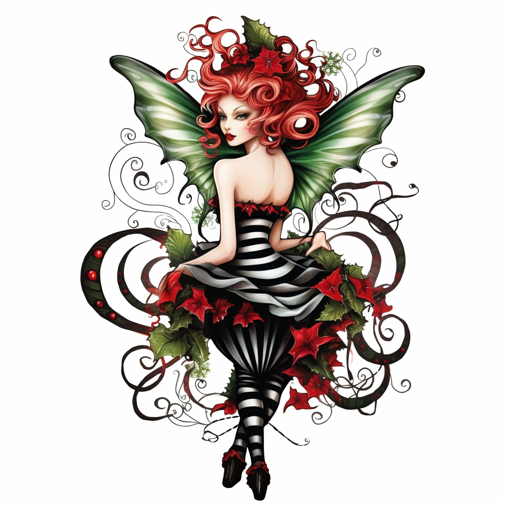 Christmas Fairy Tattoo
