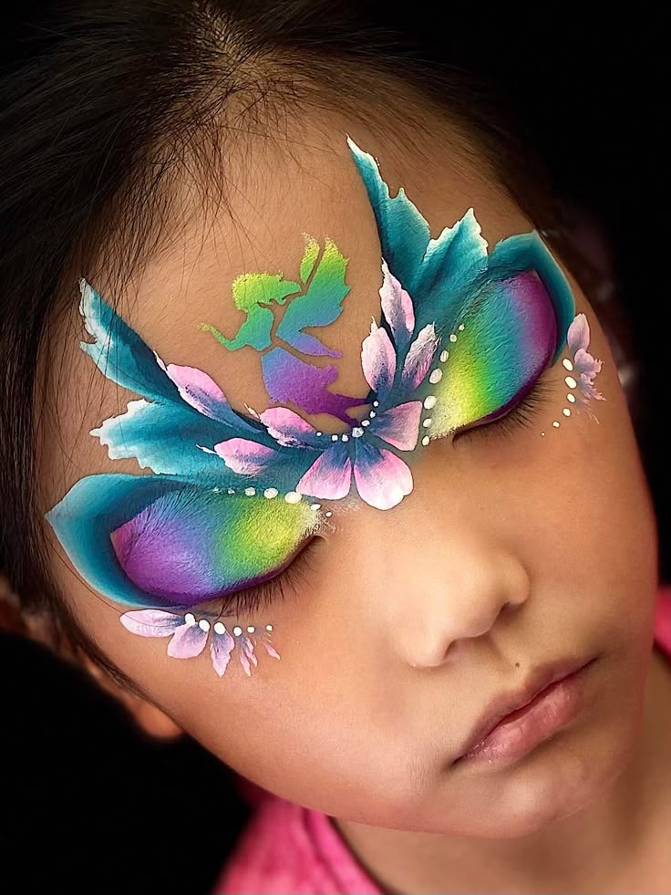A magical fairy face painting
