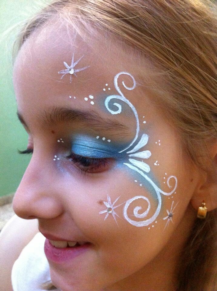 A simple fairy face paint