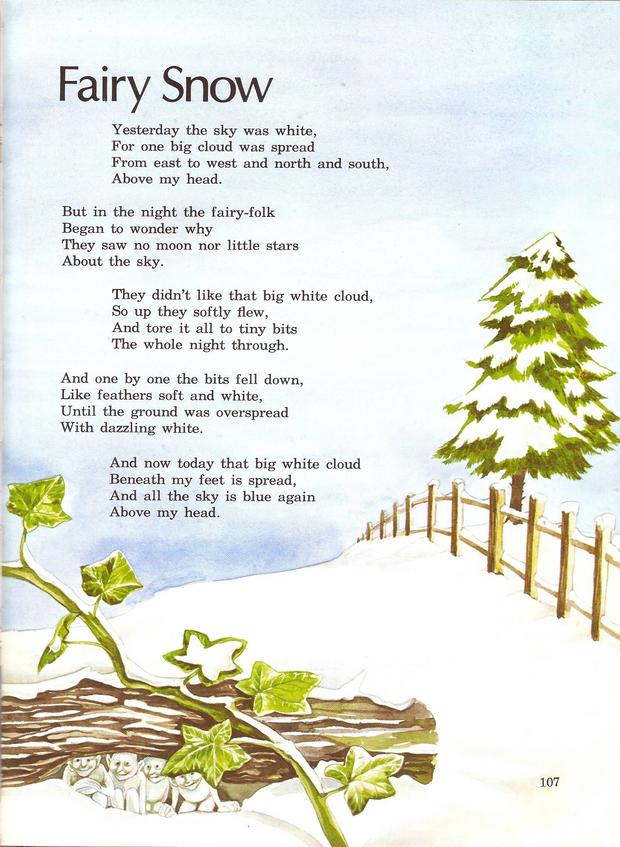 Fairy Snow Poem Fairy Snow Poem
