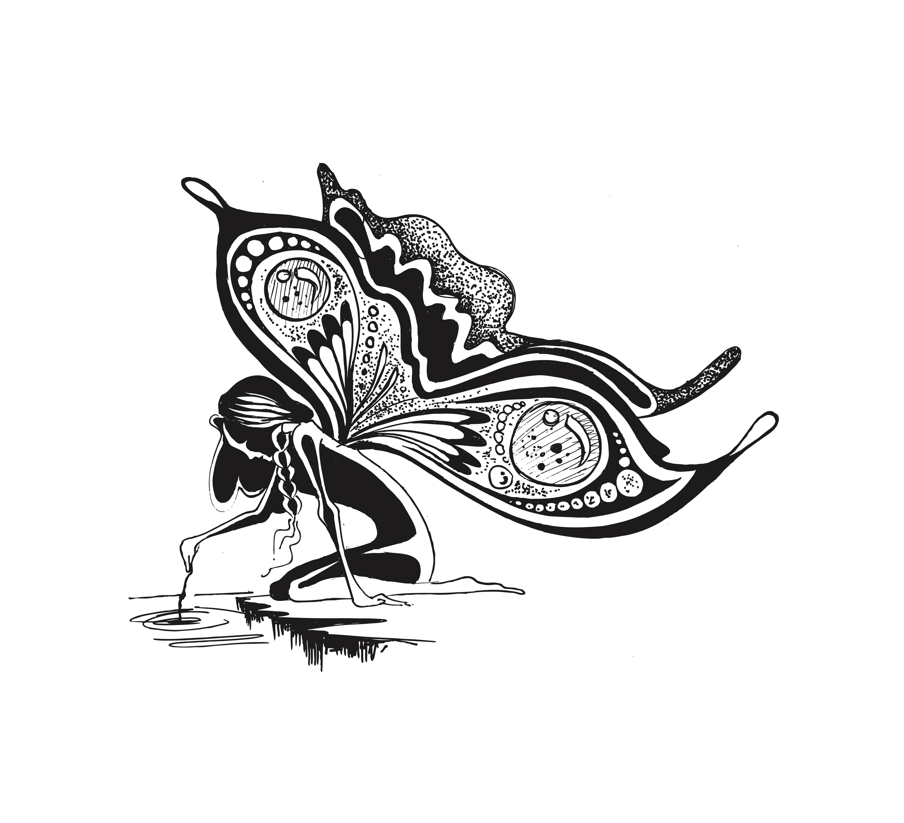 fairy image by water