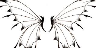 outline of fairy wings