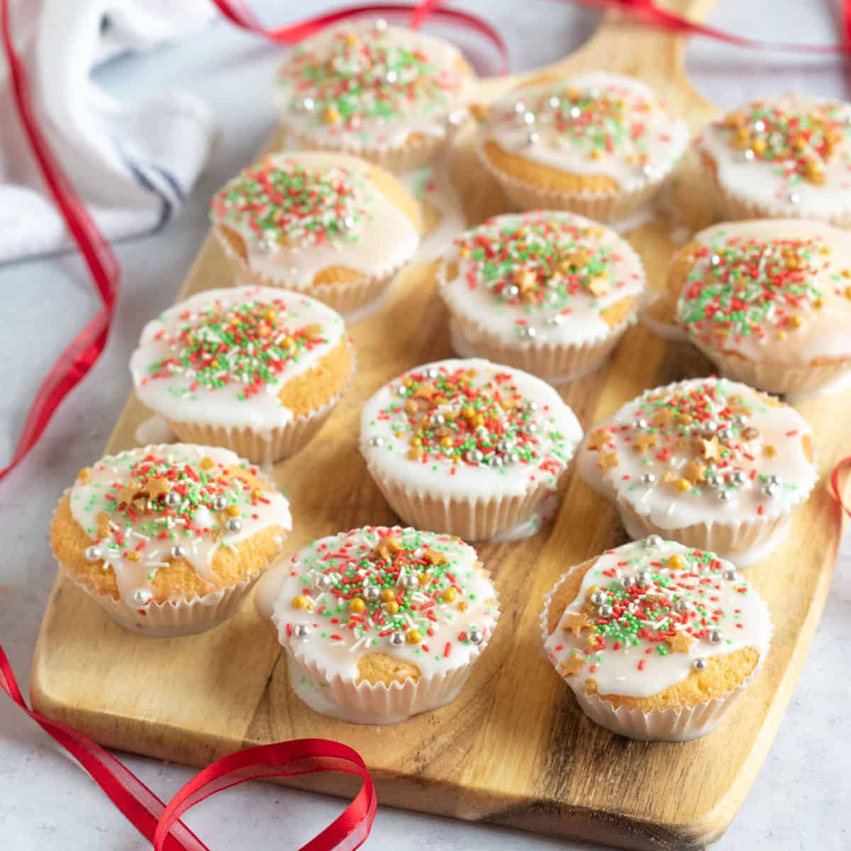 fairy cakes with sprinkles