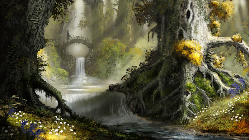 Lothlórien forest