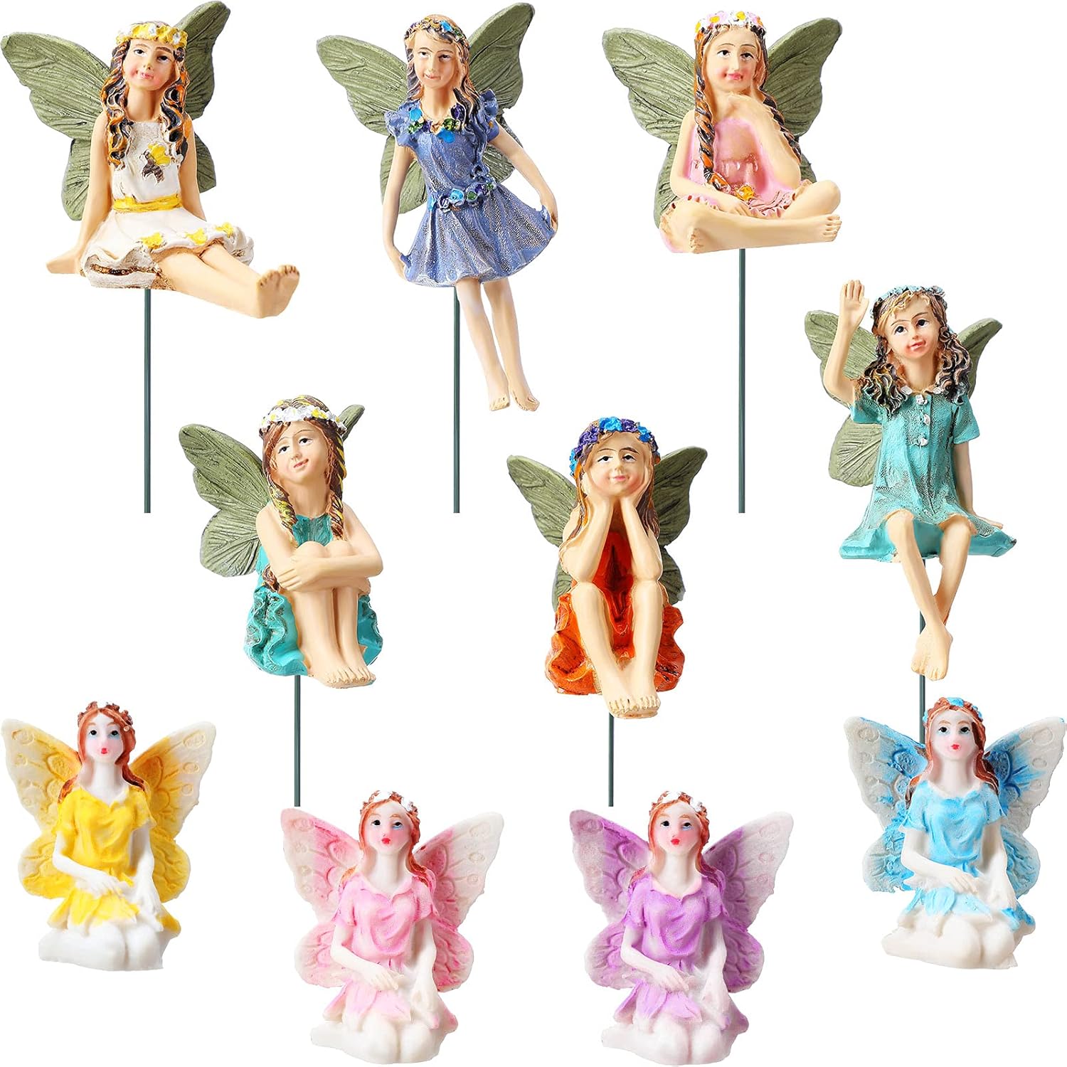 Miniature fairies for a fairy garden