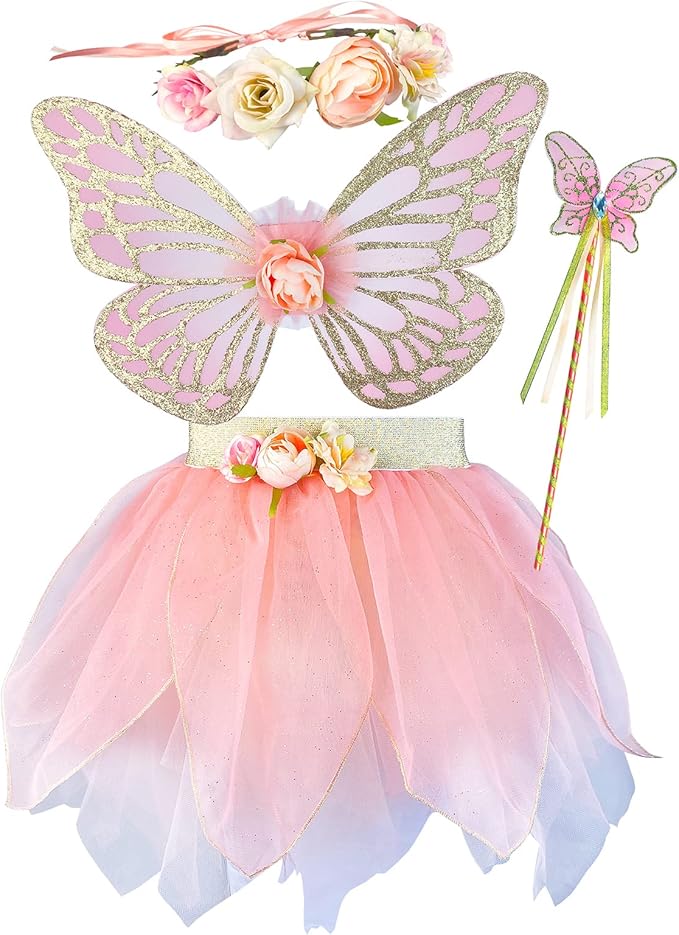 a pink fairy costume set