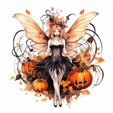 pumpkin fairy tattoo