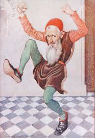 A little dwarf jumping