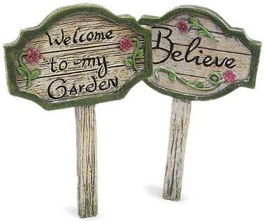 Signs for a fairy garden