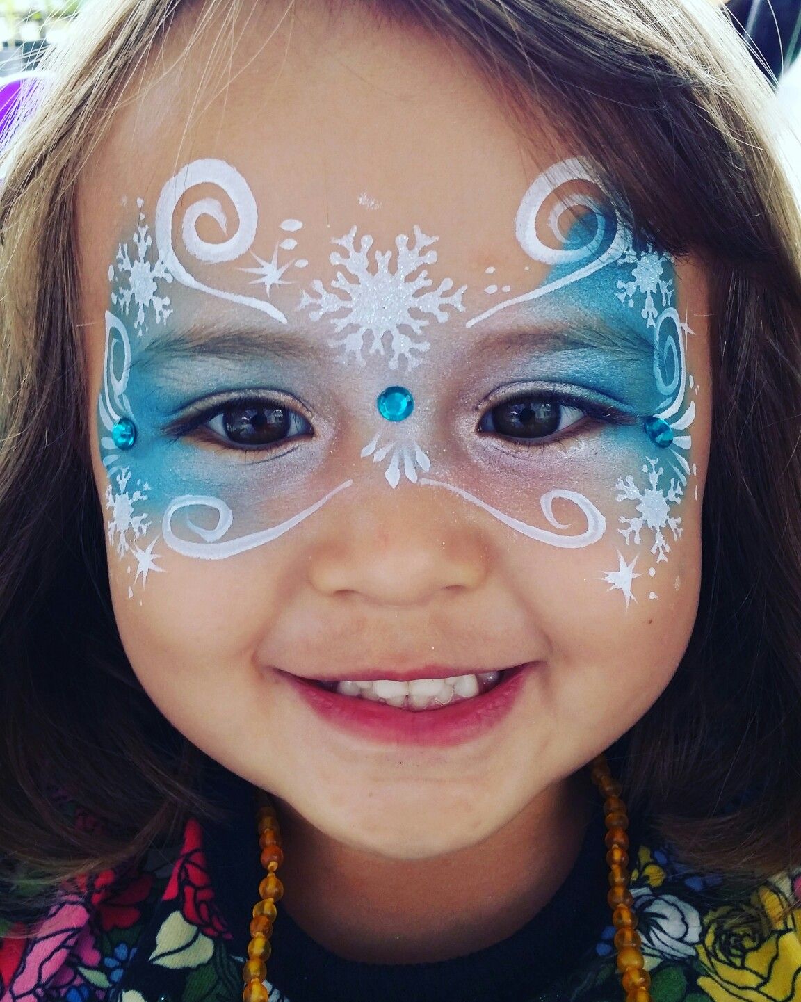 winter fairy face painting