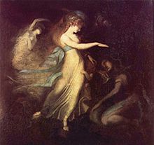 A painting of an Arthurian Legend Fairy Queen