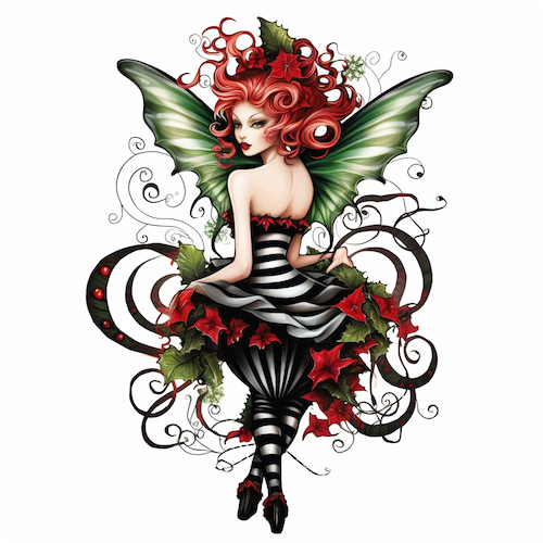 Christmas Fairy Tattoo