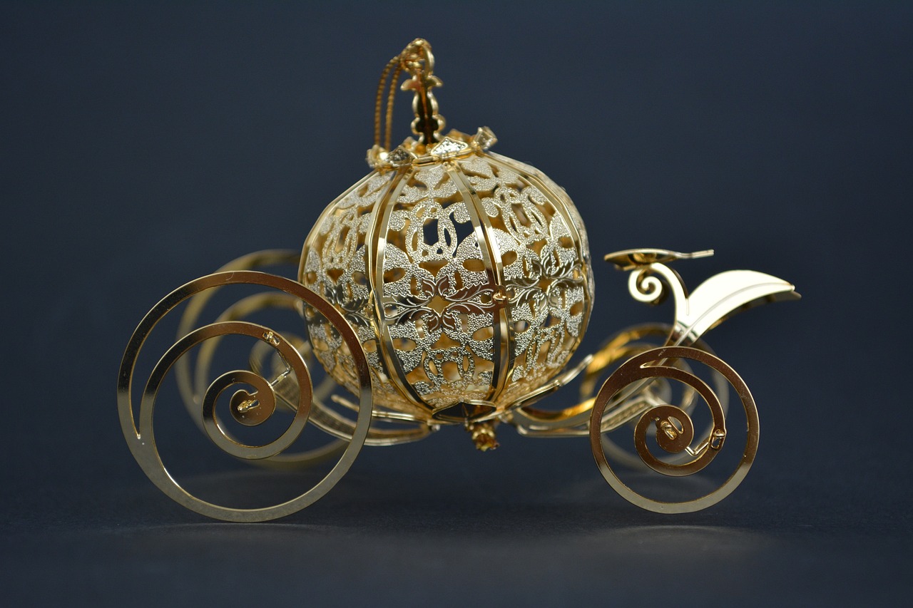 A model of Cinderella's carriage from the original story