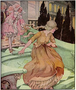 Cinderella Fleeing the Ball by Anne Anderson