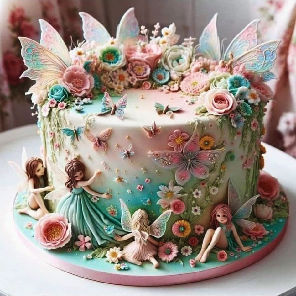 A fairy themed cake