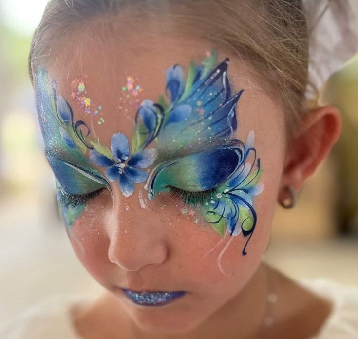 A fairy face painting