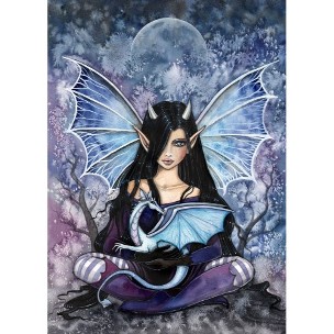 Goth Fairy With Dragon