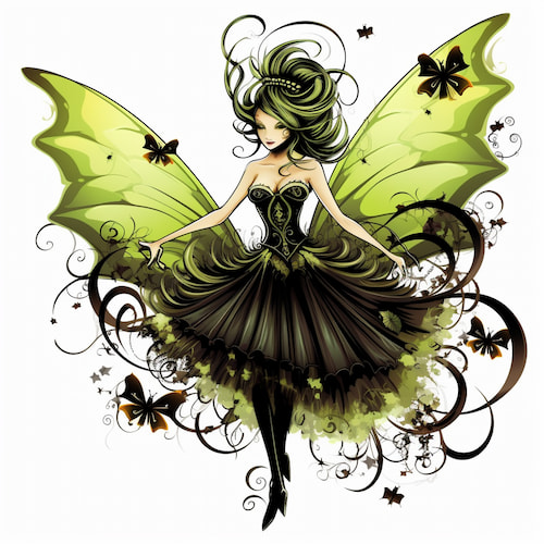 a green fairy a green fairy
