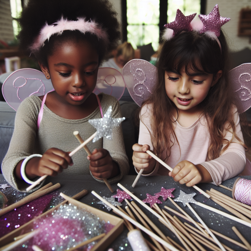 Making Fairy Wands with Kids