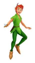 peter pan in a green costume