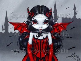 Gothic Fairy Red Horned